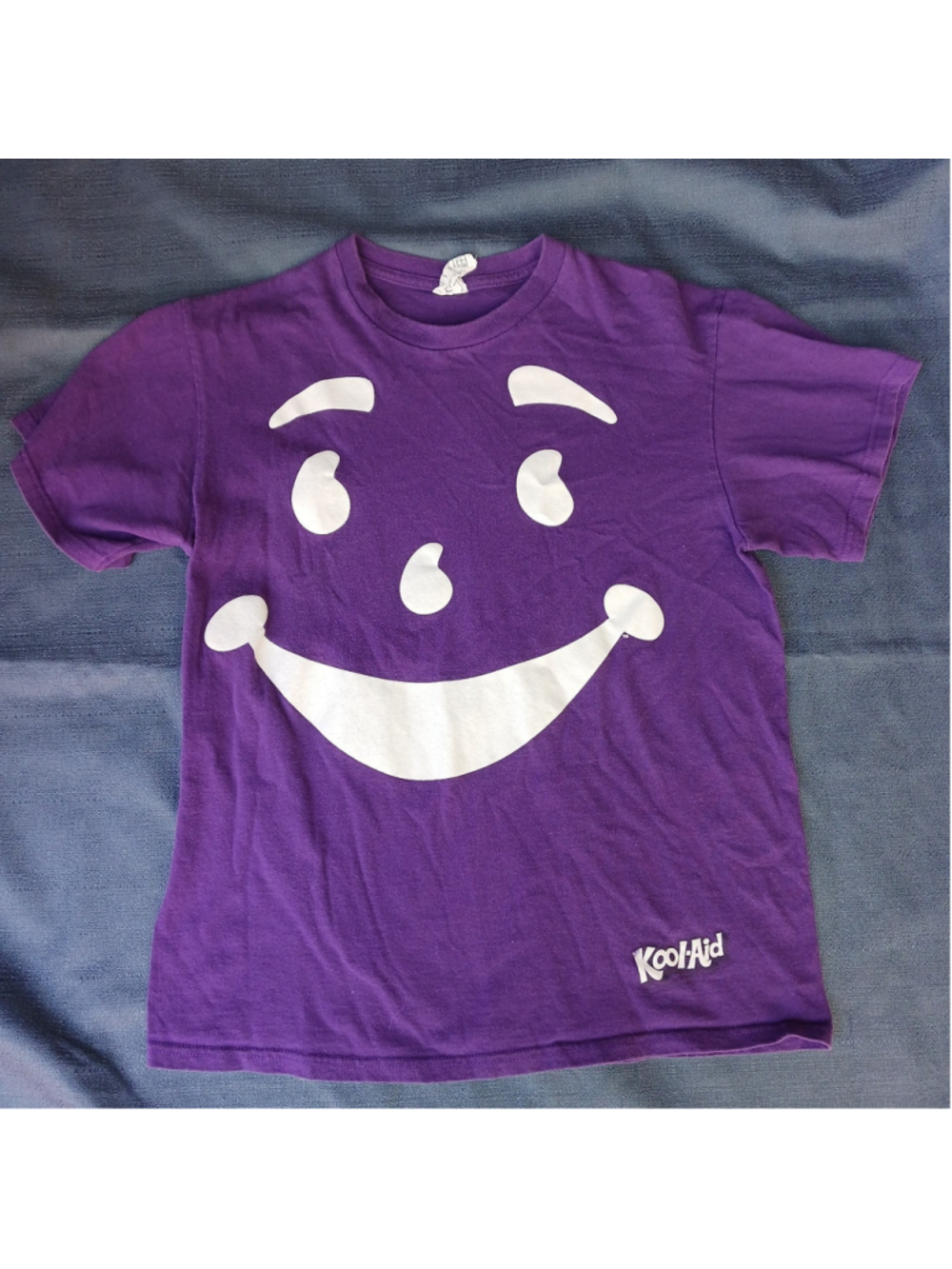 Vintage Kool Aid Ohhh Yeahhh T-Shirt Medium Purple Delta Pro Weight 100% Cotton